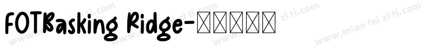 FOTBasking Ridge字体转换